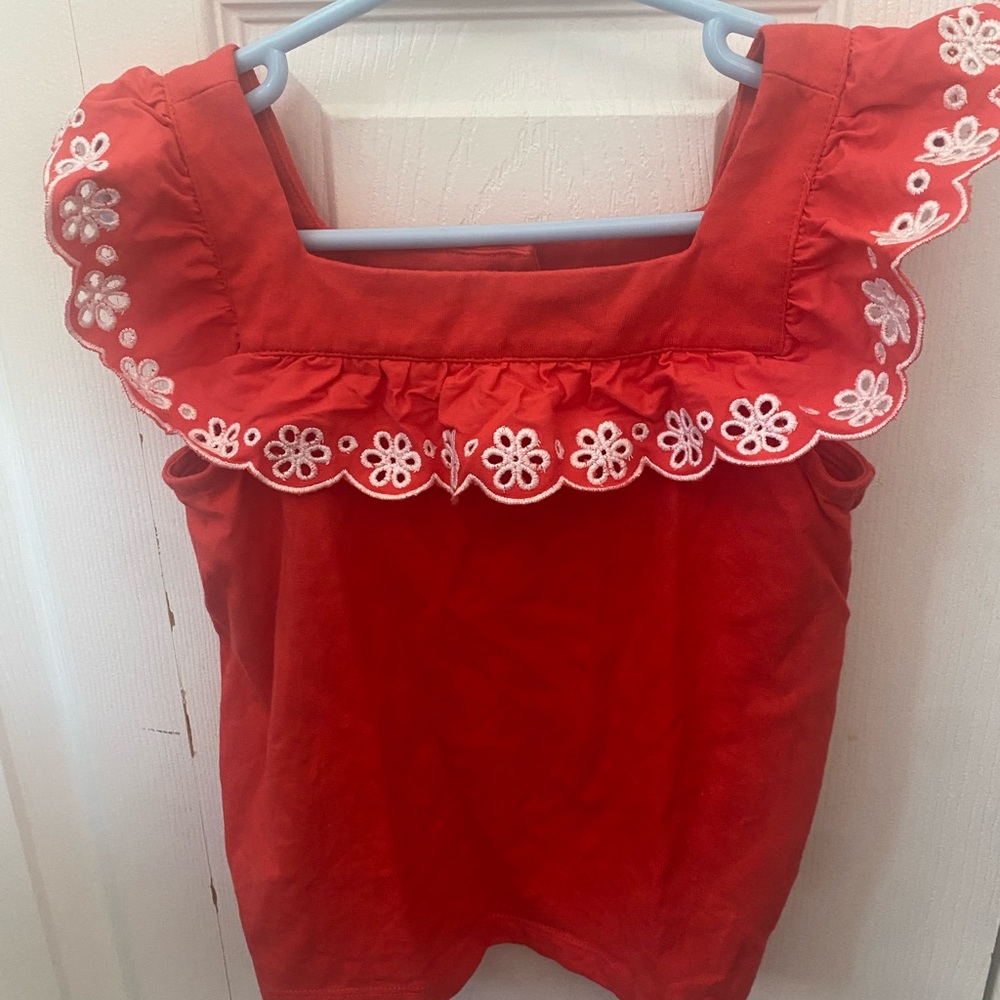 Size 5 girls shirt. Janie and Jack. Worn once!